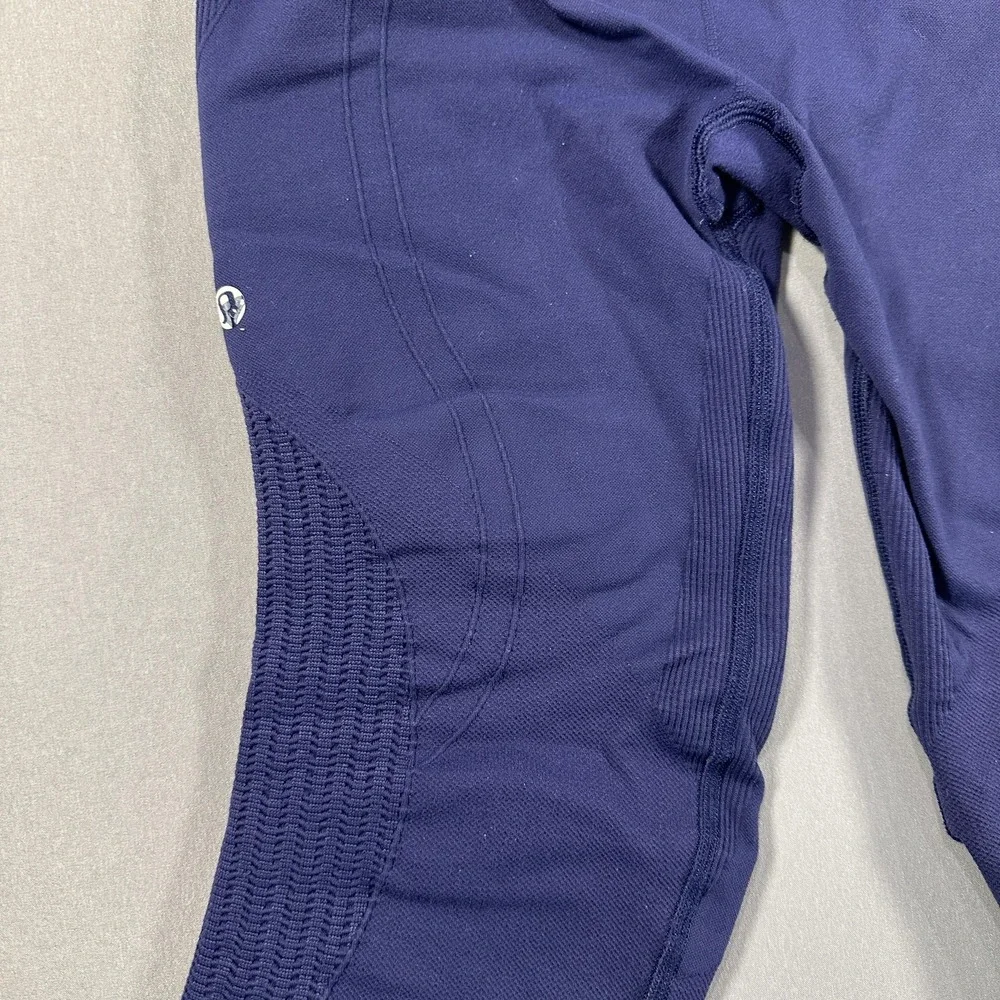 Lululemon Leggings Womens Apx: Small Blue High Rise Capri Yoga Athletic Stretch